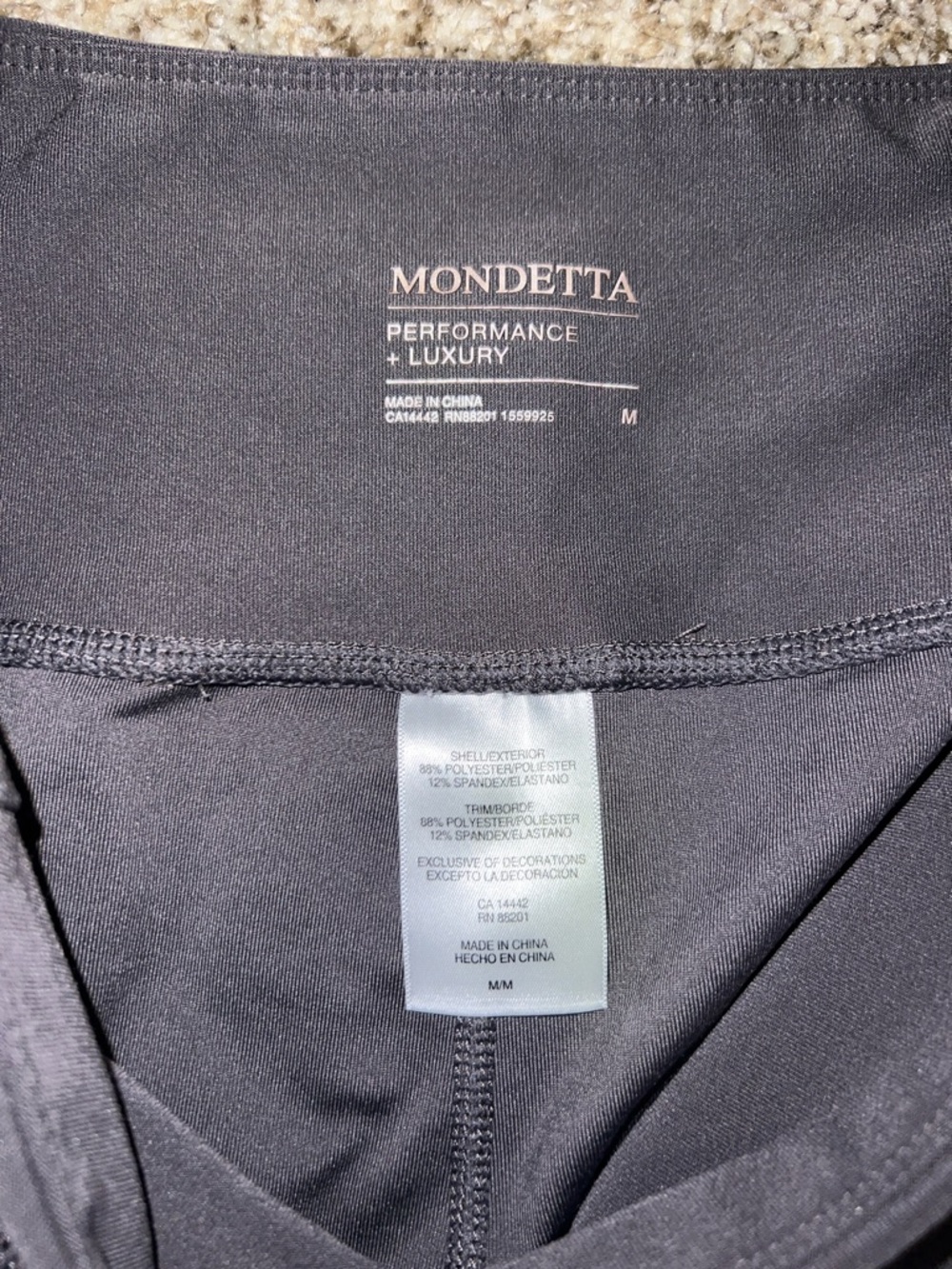 Mondetta Performance + LUXURY High-Rise Leggings- Pockets & Ankle Detailing Sz M - Picture 11 of 11